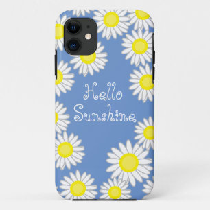 Fun Daisy Blue Yellow White Hallo Sunshine Case-Mate iPhone Case