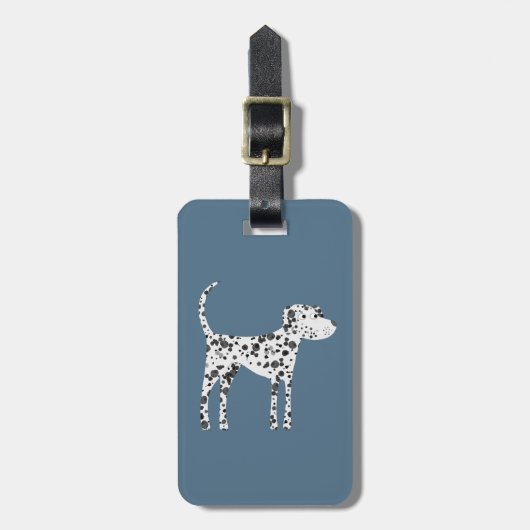 Fun Dalmatian Dog Bagagelabel (Voorkant verticaal)