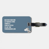 Fun Dalmatian Dog Bagagelabel (Achterkant horizontaal)