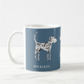 Fun Dalmatian Dog gepersonaliseerd Koffiemok
