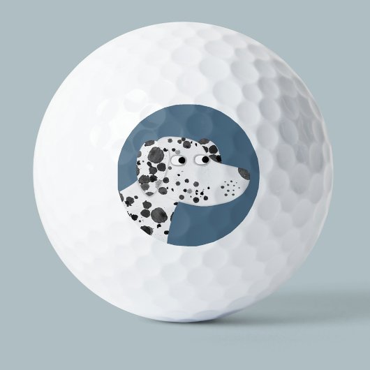 Fun Dalmatian Dog Golfballen