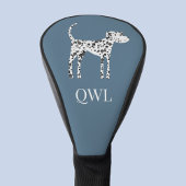 Fun Dalmatian Dog Monogram Golfheadcover
