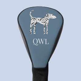Fun Dalmatian Dog Monogram Golfheadcover