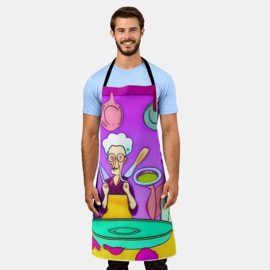 Fun Dames in de keuken Schort (Gedragen)