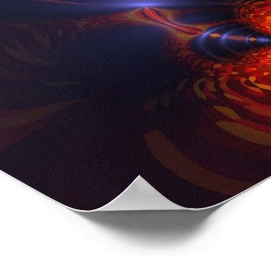 Fun Dance of the Eyes - Indigo and Gold Sight Poster (Hoek)