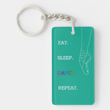 Fun Dance Quote met Pointe Shoe op een Blauwgroen