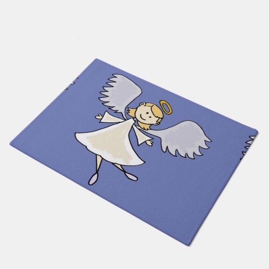 Fun Dancing Angel Cartoon Deurmat (Schuin)