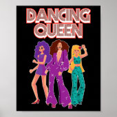 Fun Dancing Queen Disco Dance Club Party 1970s GIF Poster (Voorkant)