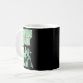 Fun Dancing Queen Disco Party Retro Distress Des Koffiemok (Voorkant links)