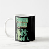 Fun Dancing Queen Disco Party Retro Distress Des Koffiemok (Links)