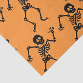 FUN DANCING SKELETON HALLOWEEN Tissue Paper Tissuepapier (Detail)