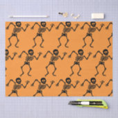 FUN DANCING SKELETON HALLOWEEN Tissue Paper Tissuepapier (Craft)