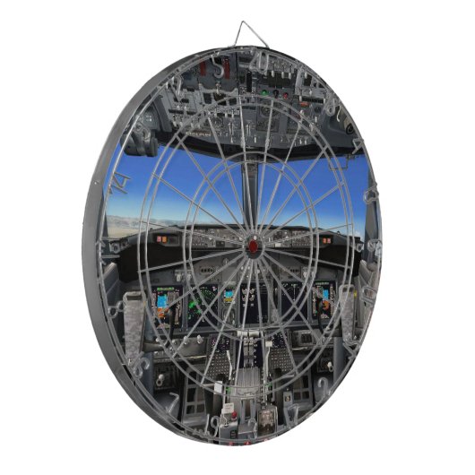 Fun Dart Board, Flight Sim Dartbord (Voorkant Links)
