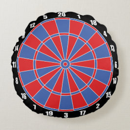 Fun Dartboard Darts Round Pillow Rond Kussen