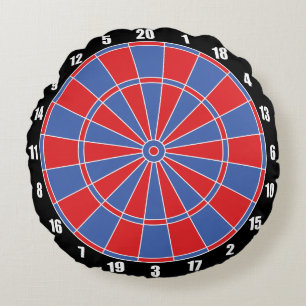 Fun Dartboard Darts Round Pillow Rond Kussen