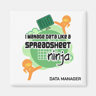 Fun Data Manager SPREADSHEET NINJA Magneet