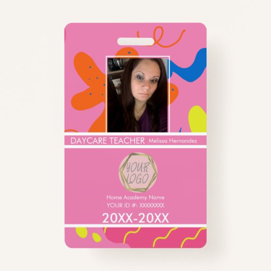 Fun Day Care Teacher Badge (Voorkant)