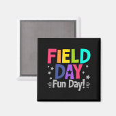 Fun Day Fun Day Fun Teacher Kinder Field Da Magneet (Voorkant / Achterkant)