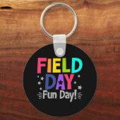 Fun Day Fun Day Fun Teacher Kinder Field Da Sleutelhanger (Voorkant)
