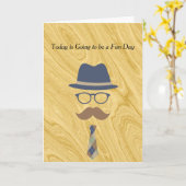 Fun Day Kaart voor mannen in verpleeghuis (Gele Bloem)