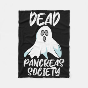 Fun Dead Pancreas Society T1d T2d Ontwerp Fleece Deken