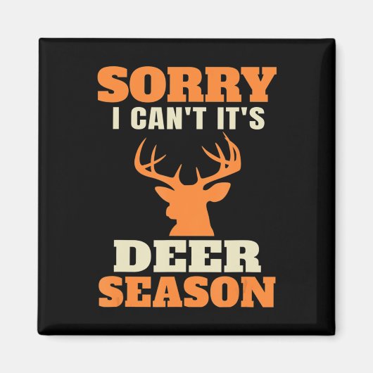 Fun Deer Hunting Gezegde Joke Magneet (Voorkant)