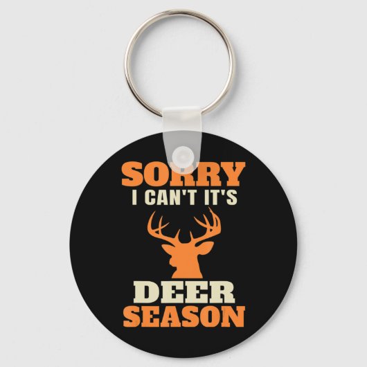 Fun Deer Hunting Gezegde Joke Sleutelhanger (Voorkant)