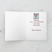 Fun Dental Assistant kerstwishes Santa Claus Feestdagen Kaart (Binnen)
