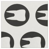Fun Dentist Orthodontist Tooth Pattern Stof (Close Up)