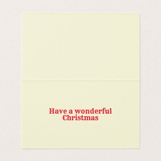 Fun Design 25-pak kerstkaarten Kaart (Binnenkant ongevouwen)