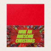 Fun Design 25-pak kerstkaarten Kaart (Buitenkant ongevouwen)