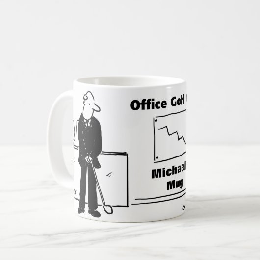 Fun Design for Golf Lover Koffiemok (Voorkant links)