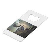 Fun design voor Halloween Creditkaart Flessenopener (Achterkant Gekanteld)