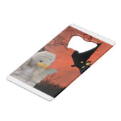 Fun design voor Halloween Creditkaart Flessenopener (Voorkant Gekanteld)