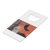 Fun design voor Halloween Creditkaart Flessenopener (Achterkant Gekanteld)