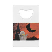 Fun design voor Halloween Creditkaart Flessenopener (Achterkant)