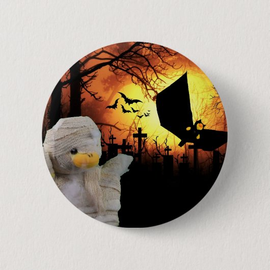 Fun design voor Halloween Ronde Button 5,7 Cm (Voorkant)