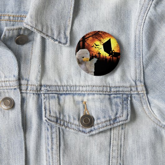 Fun design voor Halloween Ronde Button 5,7 Cm (In situ)