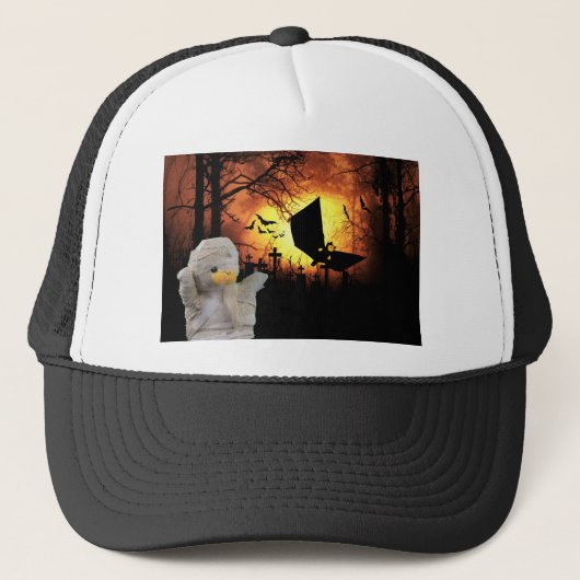 Fun design voor Halloween Trucker Pet (Voorkant)