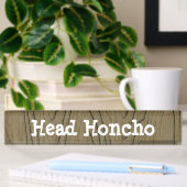 Fun Desk Sign Head Honcho Naambordje