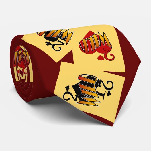 Fun Deuces Wild Poker Stropdas (Opgerold)