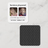 Fun "Deze Kinderen" foto slaat de datum op Informatiekaartje (Voorkant / Achterkant)