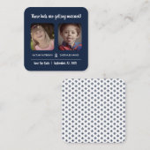 Fun "Deze Kinderen" foto slaat de datum op Informatiekaartje (Voorkant / Achterkant)