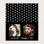 Fun "Deze Kinderen" foto slaat de datumkaart op Visitekaartje (Binnenkant ongevouwen)