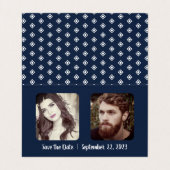 Fun "Deze Kinderen" foto slaat de datumkaart op Visitekaartje (Binnenkant ongevouwen)