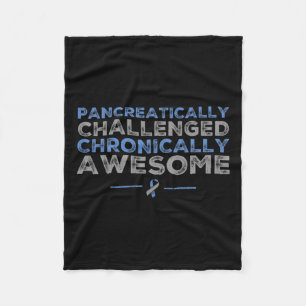 Fun Diabetes Awareness - T1d T2d Diabetische Pancr Fleece Deken