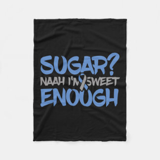 Fun Diabetes Awareness - T1d T2d Diabetische Pancr Fleece Deken