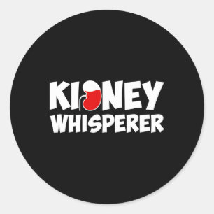 Fun Dialyse Verpleegkundige voor Mannen Vrouwen Ni Ronde Sticker
