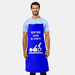 Fun Diaper Duty NEW DAD Blue Apron Schort