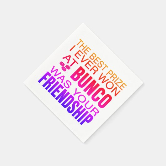 Fun Dice Game Night Bunco Servet (Hoek)